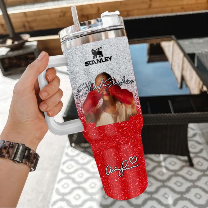 Ariana Grande Eternal Sunshine Music Custom Stanley Quencher 40Oz Stainless Steel - Image 3
