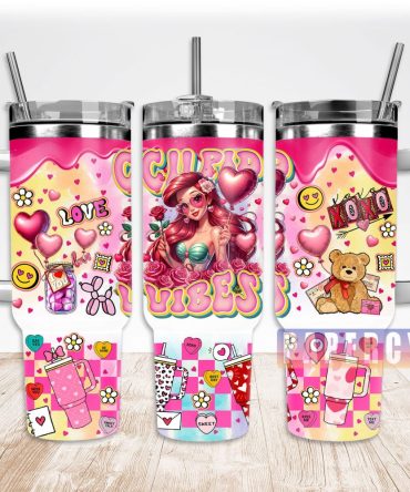 Ariel Custom Stanley Quencher 40Oz Stainless Steel Tumbler With Handle
