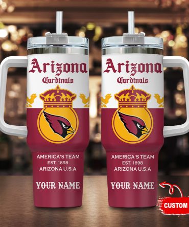 Arizona Cardinals Nfl Corona Extra Custom Stanley Quencher 40Oz Stainless Steel Tumbler With Handle