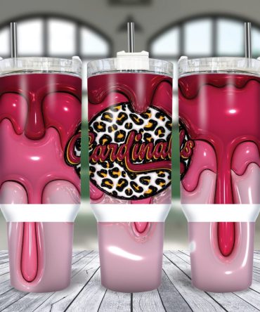 Arizona Cardinals Nfl Custom Stanley Quencher 40Oz Stainless Steel Tumbler With Handle
