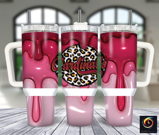 Arizona Cardinals Nfl Custom Stanley Quencher 40Oz Stainless Steel Tumbler With Handle
