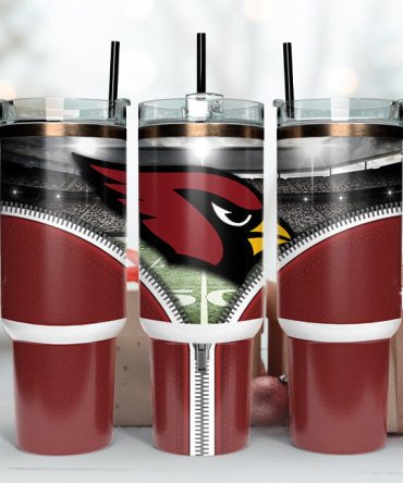 Arizona Cardinals Nfl Custom Stanley Quencher 40Oz Stainless Steel Tumbler With Handle