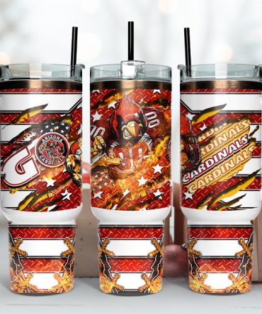 Arizona Cardinals Nfl Mascot Custom Stanley Quencher 40Oz Stainless Steel Tumbler With Handle