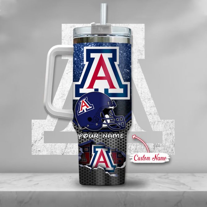 Arizona Wildcats Ncaa Mickey Mouse Custom Stanley Quencher 40Oz Stainless Steel Tumbler With Handle - Image 3