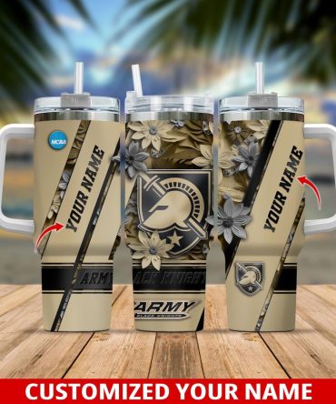 Army Black Knights Ncaa Custom Stanley Quencher 40Oz Stainless Steel Tumbler With Handle