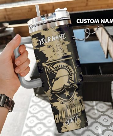 Army Black Knights Ncaa Custom Stanley Quencher 40Oz Stainless Steel Tumbler With Handle