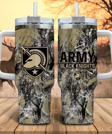 Army Black Knights Ncaa Hunting Custom Stanley Quencher 40Oz Stainless Steel Tumbler With Handle