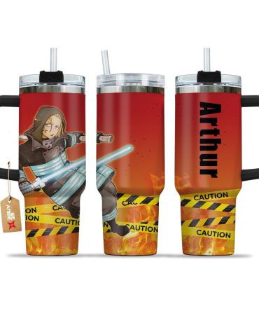 Arthur Boyle Fire Force Anime Custom Stanley Quencher 40Oz Stainless Steel Tumbler With Handle