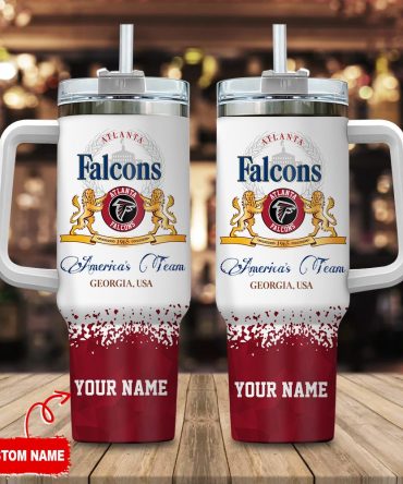 Atlanta Falcons Nfl Champions Modelo Custom Stanley Quencher 40Oz Stainless Steel Tumbler With Handle