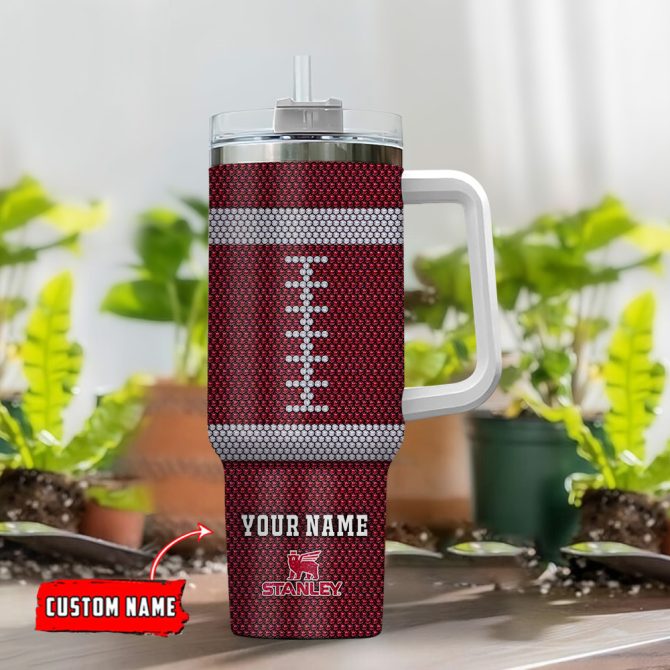 Atlanta Falcons Nfl Crystal Custom Stanley Quencher 40Oz Stainless Steel Tumbler With Handle - Image 2