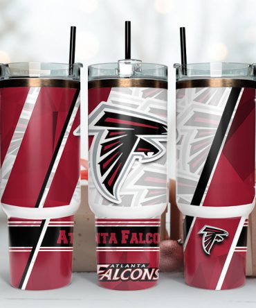 Atlanta Falcons Nfl Custom Stanley Quencher 40Oz Stainless Steel Tumbler With Handle
