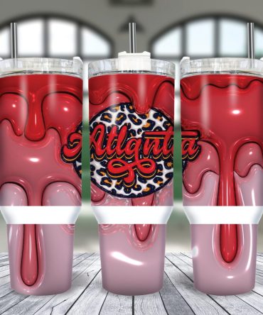Atlanta Falcons Nfl Custom Stanley Quencher 40Oz Stainless Steel Tumbler With Handle