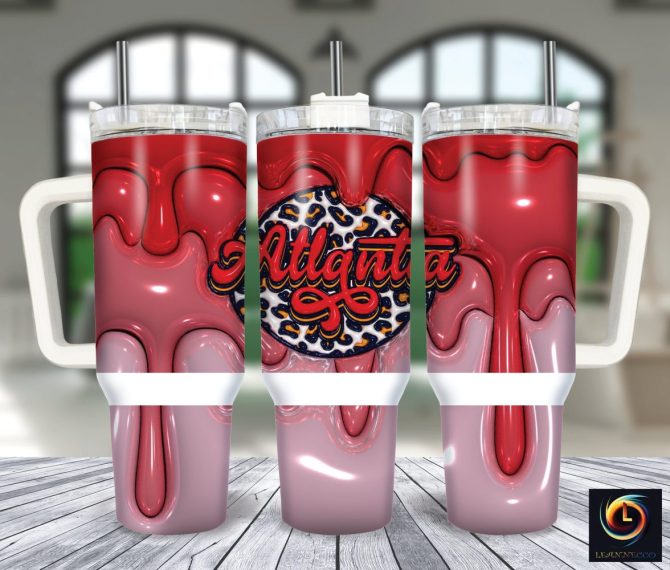 Atlanta Falcons Nfl Custom Stanley Quencher 40Oz Stainless Steel Tumbler With Handle