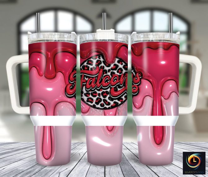 Atlanta Falcons Nfl Custom Stanley Quencher 40Oz Stainless Steel Tumbler With Handle