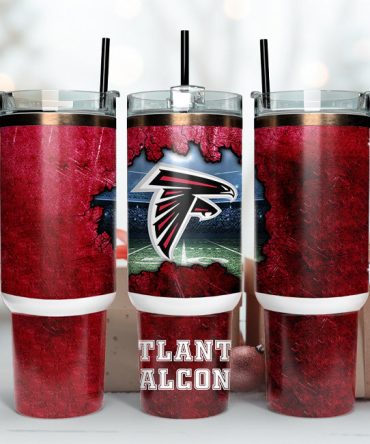 Atlanta Falcons Nfl Custom Stanley Quencher 40Oz Stainless Steel Tumbler With Handle
