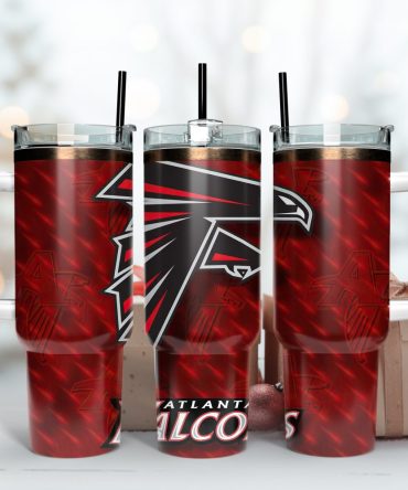 Atlanta Falcons Nfl Custom Stanley Quencher 40Oz Stainless Steel Tumbler With Handle