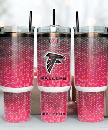 Atlanta Falcons Nfl Custom Stanley Quencher 40Oz Stainless Steel Tumbler With Handle