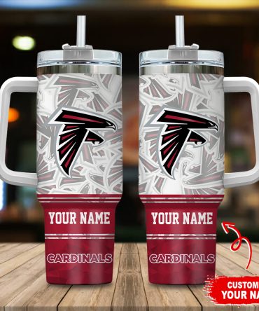 Atlanta Falcons Nfl Custom Stanley Quencher 40Oz Stainless Steel Tumbler With Handle
