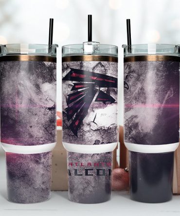 Atlanta Falcons Nfl Custom Stanley Quencher 40Oz Stainless Steel Tumbler With Handle