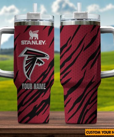 Atlanta Falcons Nfl Custom Stanley Quencher 40Oz Stainless Steel Tumbler With Handle