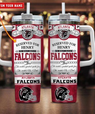 Atlanta Falcons Nfl Father #8217;S Day Custom Stanley Quencher 40Oz Stainless Steel
