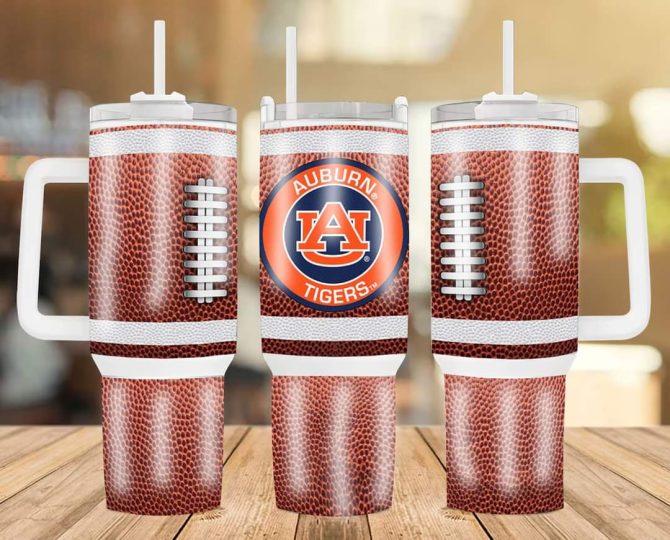 Auburn Tigers Football Team Ncaa Custom Stanley Quencher 40Oz Stainless Steel