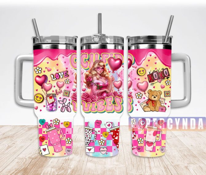 Aurora Custom Stanley Quencher 40Oz Stainless Steel Tumbler With Handle