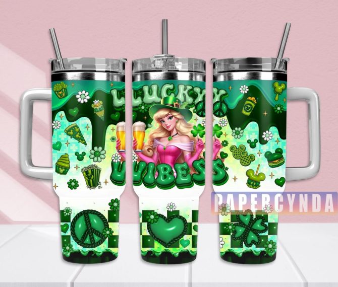 Aurora Custom Stanley Quencher 40Oz Stainless Steel Tumbler With Handle