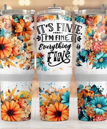 Autumn Harvest Custom Stanley Quencher 40Oz Stainless Steel Tumbler With Handle