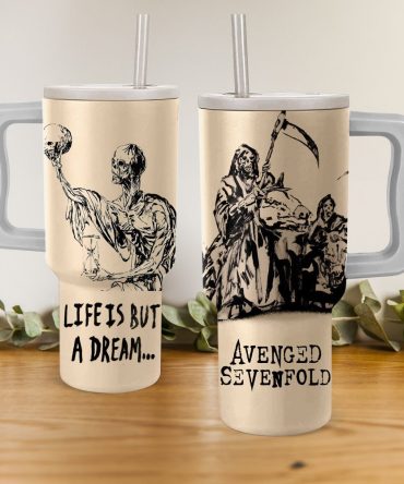 Avenged Sevenfold Music Custom Stanley Quencher 40Oz Stainless Steel Tumbler With Handle