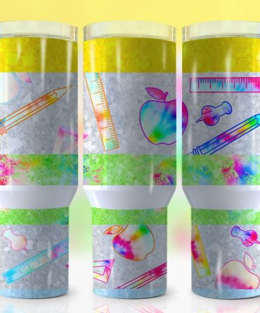 Back To School Custom Stanley Quencher 40Oz Stainless Steel Tumbler With Handle
