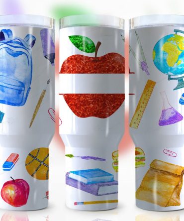 Back To School Custom Stanley Quencher 40Oz Stainless Steel Tumbler With Handle