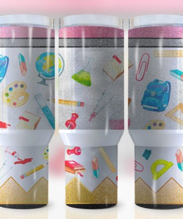 Back To School Custom Stanley Quencher 40Oz Stainless Steel Tumbler With Handle