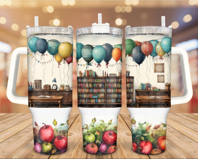 Back To School Custom Stanley Quencher 40Oz Stainless Steel Tumbler With Handle