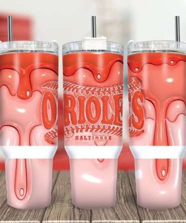 Baltimore Orioles Mlb Custom Stanley Quencher 40Oz Stainless Steel Tumbler With Handle