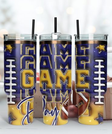 Baltimore Ravens Nfl Game Day Custom Stanley Quencher 40Oz Stainless Steel Tumbler With Handle