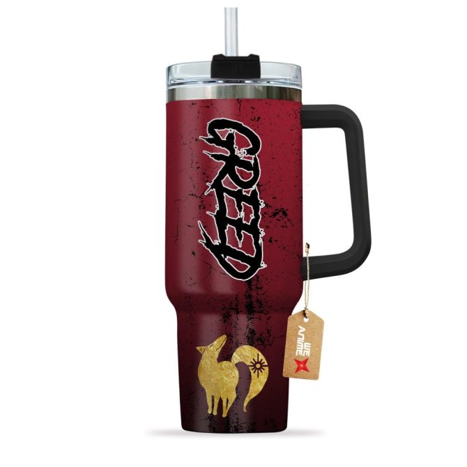 Ban Fox #8217;S Sin Of Greed The Seven Deadly Sins Anime Custom Stanley Quencher 40Oz Stainless Steel Tumbler With Handle - Image 3