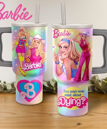 Barbie Movies Custom Stanley Quencher 40Oz Stainless Steel Tumbler With Handle
