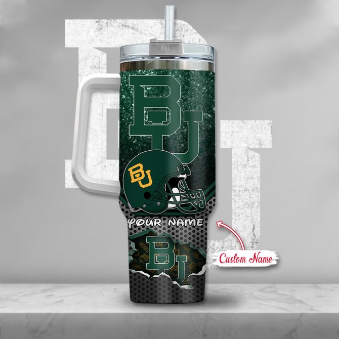 Baylor Bears Ncaa Mickey Mouse Custom Stanley Quencher 40Oz Stainless Steel Tumbler With Handle - Image 3