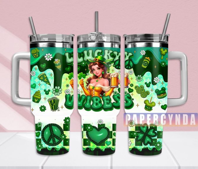 Belle Custom Stanley Quencher 40Oz Stainless Steel Tumbler With Handle