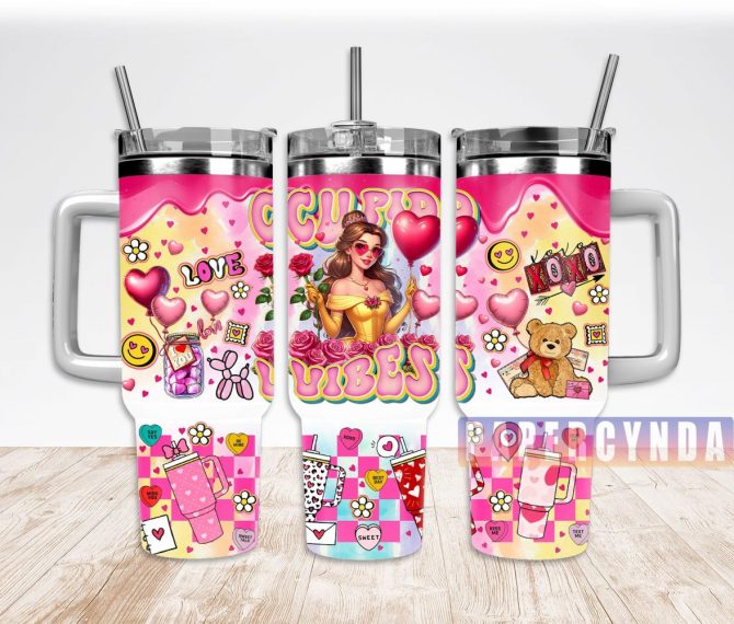 Belle Custom Stanley Quencher 40Oz Stainless Steel Tumbler With Handle