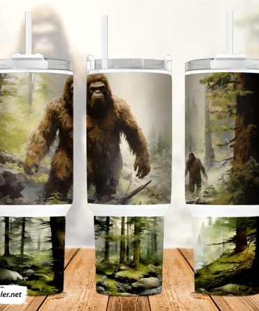 Bigfoot Forest Custom Stanley Quencher 40Oz Stainless Steel Tumbler With Handle