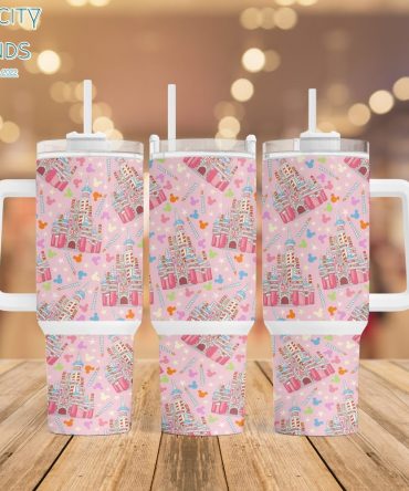 Birthday Castle Custom Stanley Quencher 40Oz Stainless Steel Tumbler With Handle