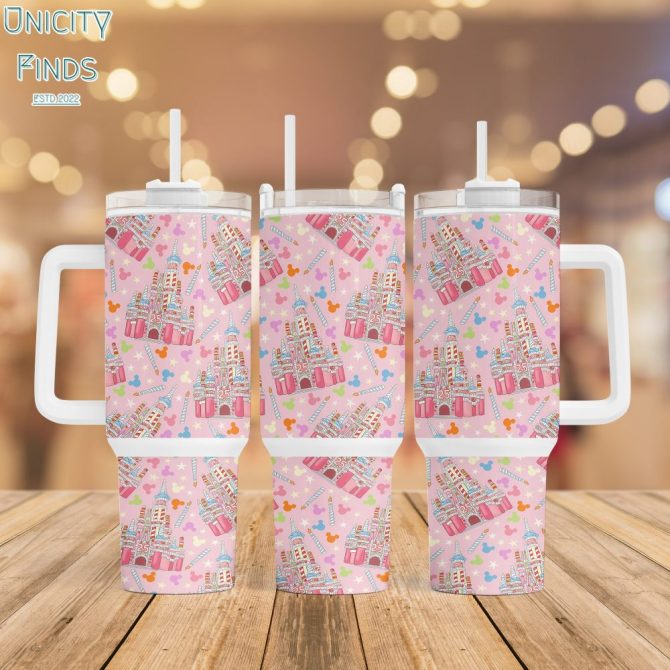 Birthday Castle Custom Stanley Quencher 40Oz Stainless Steel Tumbler With Handle