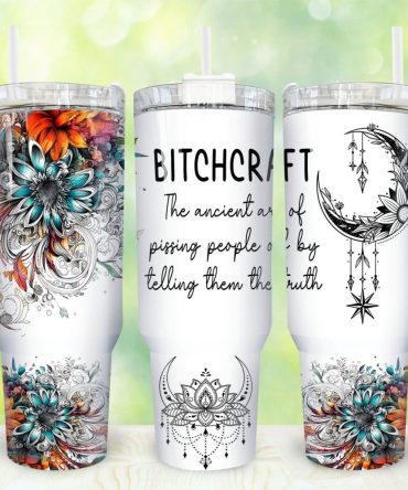 Bitchcraft Custom Stanley Quencher 40Oz Stainless Steel Tumbler With Handle