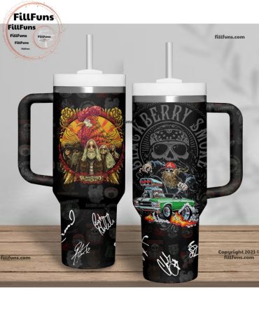 Blackberry Smoke Music Custom Stanley Quencher 40Oz Stainless Steel Tumbler With Handle