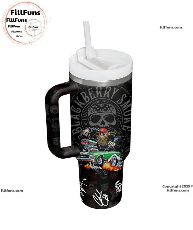 Blackberry Smoke Music Custom Stanley Quencher 40Oz Stainless Steel Tumbler With Handle - Image 3