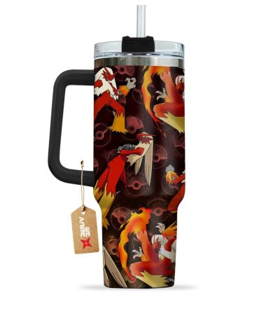 Blaziken Pokemon Anime Custom Stanley Quencher 40Oz Stainless Steel Tumbler With Handle