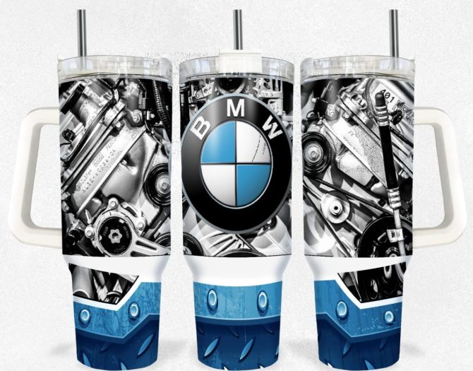 Bmw Custom Stanley Quencher 40Oz Stainless Steel Tumbler With Handle
