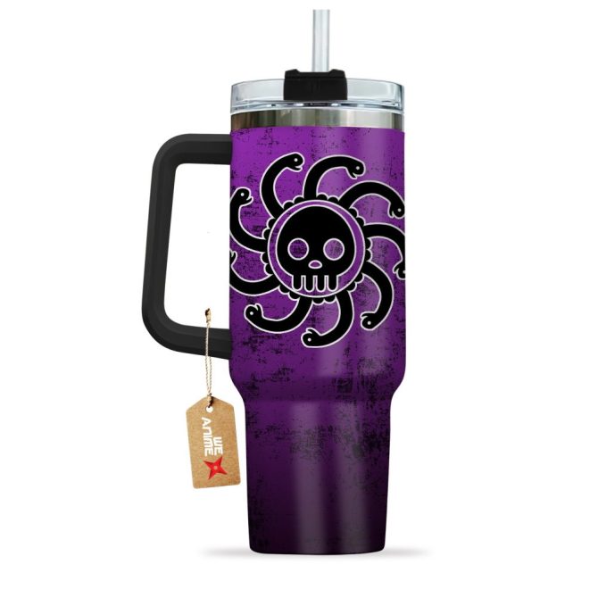 Boa Hancock One Piece Anime Custom Stanley Quencher 40Oz Stainless Steel Tumbler With Handle - Image 4